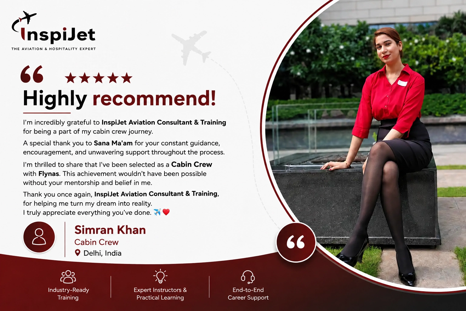 simran khan testimonials